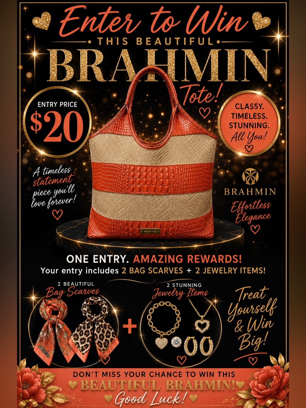 Brahmin orange leather and raffia tote entry - Picture 2 of 15